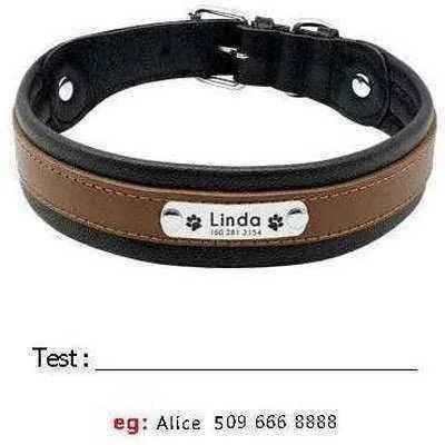Big Dog's Personalised Leather Dog Collar-6