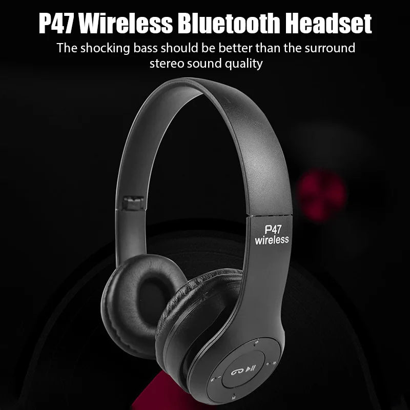 NNEOBA Wireless Bluetooth over-ear headset Black
