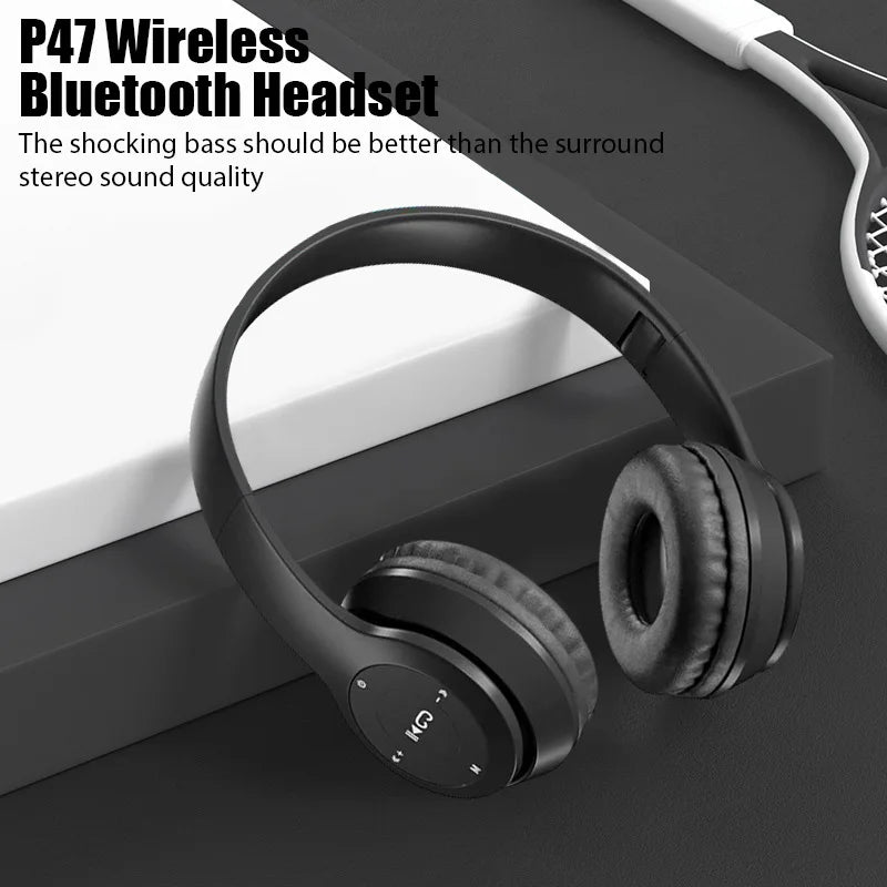 NNEOBA Wireless Bluetooth over-ear headset Black