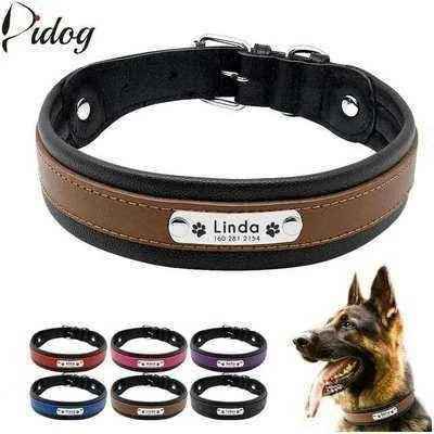 Big Dog's Personalised Leather Dog Collar-0