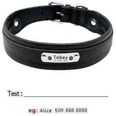 Big Dog's Personalised Leather Dog Collar-5